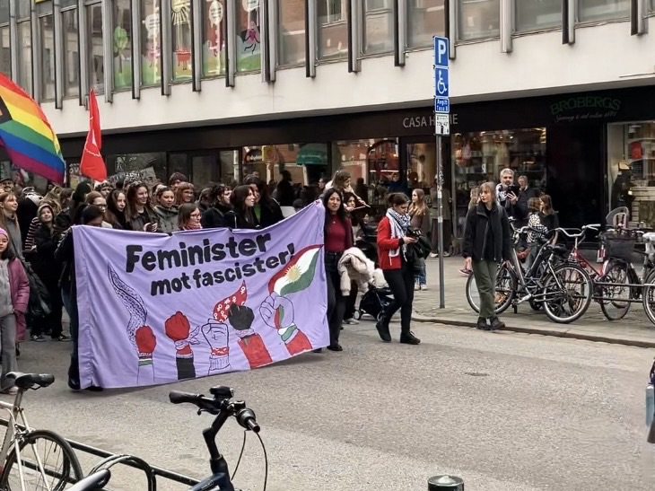 Den häftigaste demonstrationen jag nånsin sett.